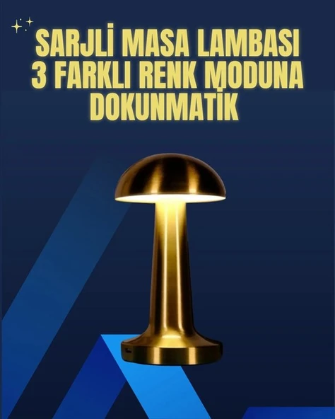 Modern Tasarım Şarjlı Masa Lambası – 1800 Mah Batarya ürün görseli 1