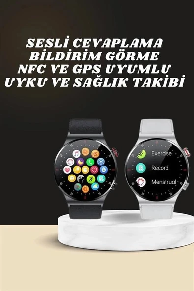 Akıllı Saat Çoklu Kordon Seçeneği Amoled Ekran Çok Fonksiyonlu Bluetooth Bağlantılı ürün görseli 1