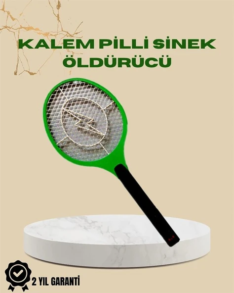 Yüksek Gerilimli Elektronik Sinek Öldürücü – Pil İle Çalışan, Güvenlik Izgaralı ürün görseli 1