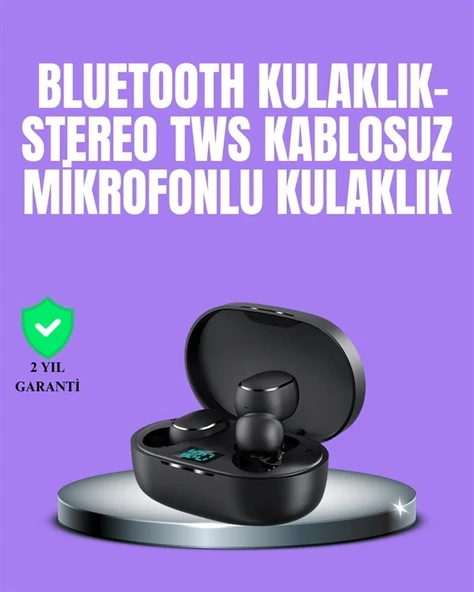 Bluetooth Kulaklık Tws Yüksek Ses Kaliteli Kesintisiz Dijital Göstergeli Kulaklık ürün görseli 1