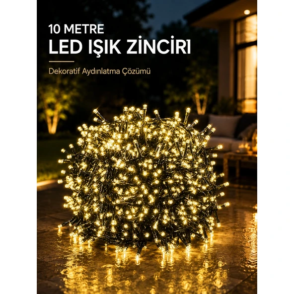 10 Metre Gün Işığı Led Işık Hafif ve Taşınabilir Özel Günler İçin ürün görseli 1