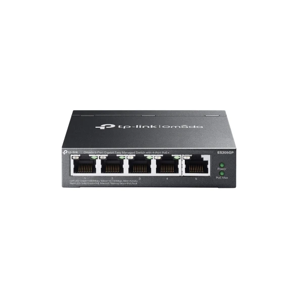 TP-LINK ES205GP 5 PORT YÖNETİLEBİLİR 65W POE SWITCH ürün görseli 1