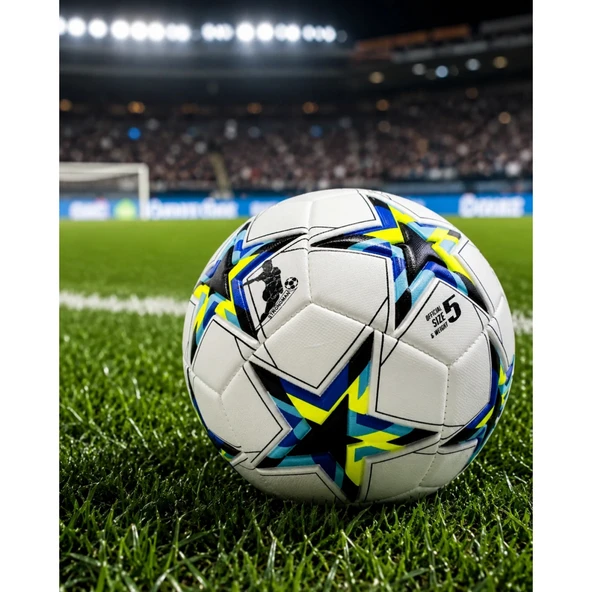 Antrenman ve Maç İçin Futbol Topu Kaymaz Yüzeyli Dengeli Sekme Yapısı ürün görseli 1