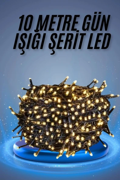 Led Işık Ağaç Süsleme Ampüllü Dekoratif Aydınlatma 10 Metre Gün Işığı ürün görseli 1