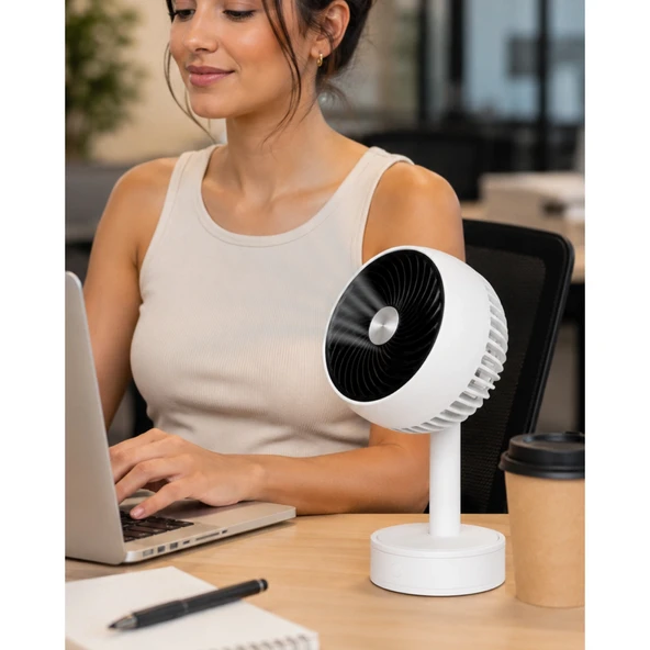 Kompakt Tasarımlı USB Şarjlı Küçük El Fanı ürün görseli 1