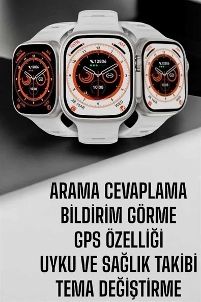 Akıllı Saat Nabız Ölçebilen Yeni Nesil Gps Ve Adımsayar Özelliği ürün görseli 1