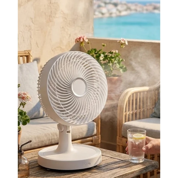 2200 RPM Mini Masaüstü Vantilatör Sessiz ve Güçlü Hava Akışlı Fan ürün görseli 1