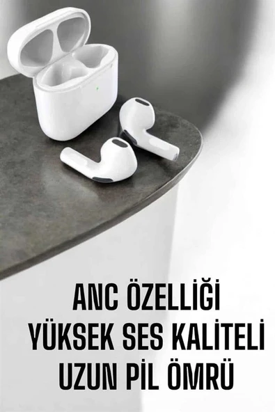 Yeni Nesil Pro Bluetooth Kulaklık Uzun Pil Ömrü Beyaz ürün görseli 1