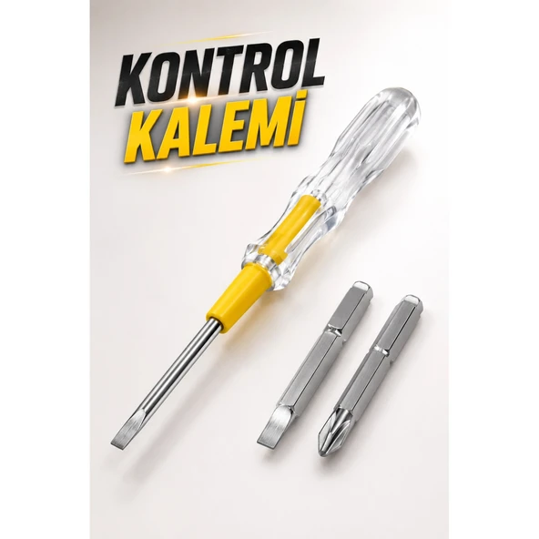 Test Cihazı Kontrol Kalemi Çift Başlıklı Şeffaf Elektrik Testi ürün görseli 1