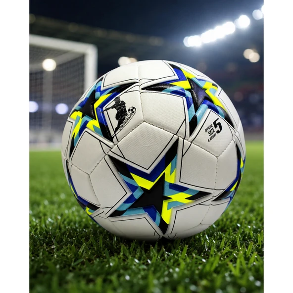 Profesyonel Dikişli Futbol Topu Dayanıklı Kaymaz Yüzeyli Antrenman Topu ürün görseli 1