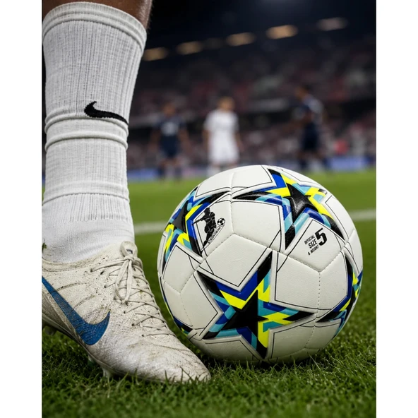 Futbol Antrenman Topu Yüksek Dayanıklı Dikişli Kaymaz Yüzey Tasarımı ürün görseli 1