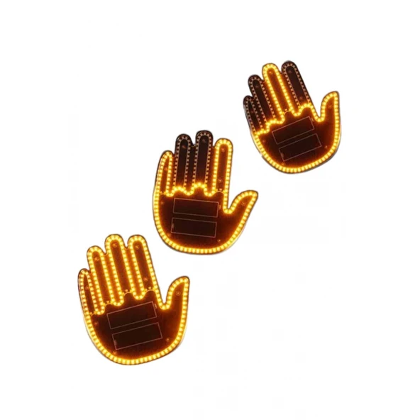 PARMAK LED AMBER RENKLİ IŞIK - Resim 4