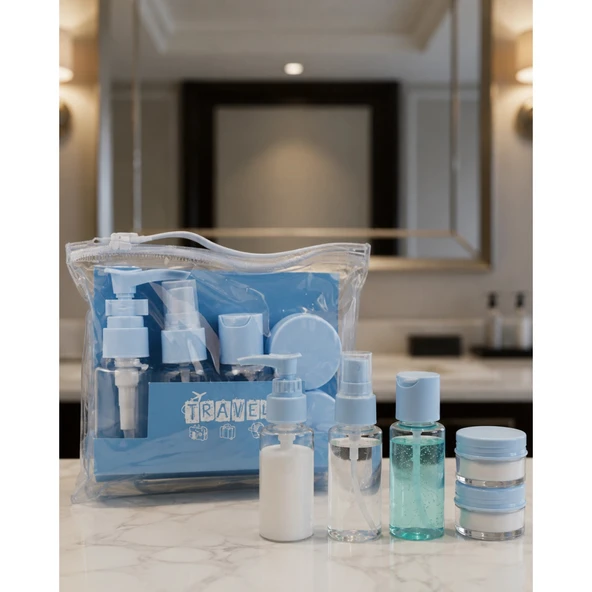 Taşınabilir 5 Parça Seyahat Kozmetik Seti 30 ml Sızdırmaz ürün görseli 1