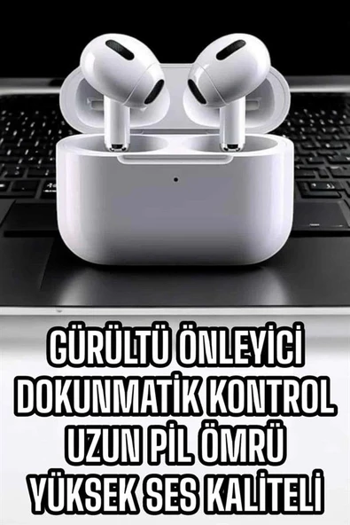 3.nesil Tws Bluetooth Kulaklık Mikrofonlu Anc Özelliği Dokunmatik Kontrol ürün görseli 1