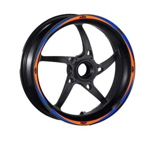 Ktm Uyumlu Mavi-Turuncu 1 Set Jant Şeridi ürün görseli 1