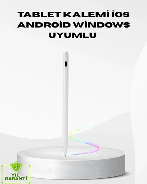 Type-c Şarjlı Dokunmatik Kalem – İpad, İphone Ve Android Uyumlu, Sessiz Çalışan ürün görseli 1