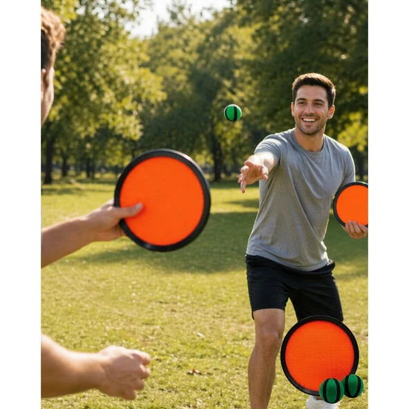 Catch Ball Set Çocuklar İçin Top Yakalama Oyunu Eğlence Seti ürün görseli 1