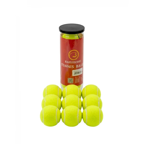 Dayanıklı Tenis Topu 9’lu Set Yüksek Performans ve Dengeli Zıplama ürün görseli 1