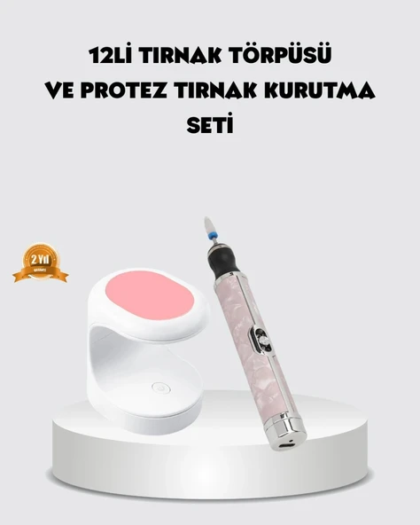 20.000 Rpm Tırnak Matkabı + Mini Led Oje Kurutma Cihazı Seti ürün görseli 1