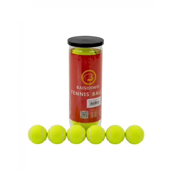 Dayanıklı Tenis Topu 6’lı Set Yüksek Zıplama ve Uzun Ömür ürün görseli 1