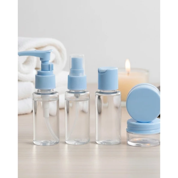 Taşınabilir 5 Parça Seyahat Kozmetik Seti 30 ml Sızdırmaz ürün görseli 1