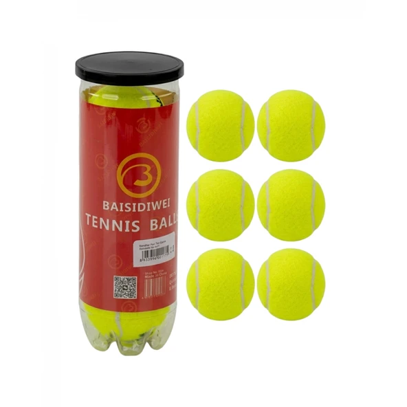 Tenis Topu 6’lı Set Antrenman ve Maç İçin Dayanıklı Toplar ürün görseli 1
