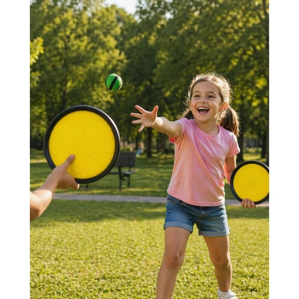 Catch Ball Set 2 Kişilik Top Yakalama Oyunu Çocuk Aktivite Seti ürün görseli 1