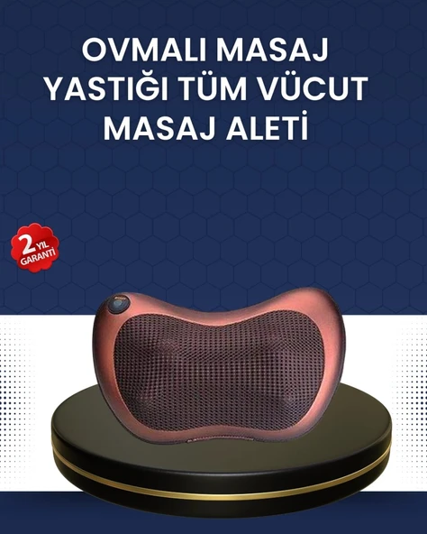 Isıtma Özellikli Derin Yoğurma Masaj Yastığı Priz & Çakmak Girişli ürün görseli 1