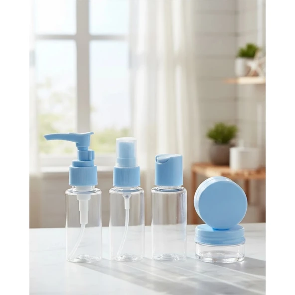 30 ml 5’li Seyahat Boy Kozmetik Organizer Seti ürün görseli 1
