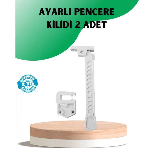Emniyet Amaçlı Pencere Açılma Sınırlayıcı Aparat 2 Adet ürün görseli 1