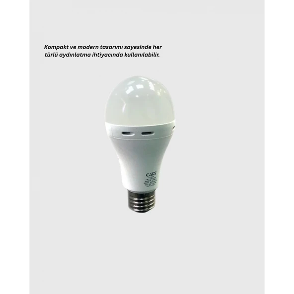 Ev ve İş Yeri İçin Şarjlı LED Ampul - Resim 4