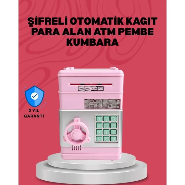 Elektronik Şifreli Otomatik Para Yutan Çocuk Kumbarası ürün görseli 1