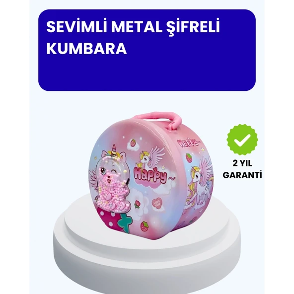 Çocuk Para Kasası Anahtarlı Güvenli Tasarruf Kutusu ürün görseli 1