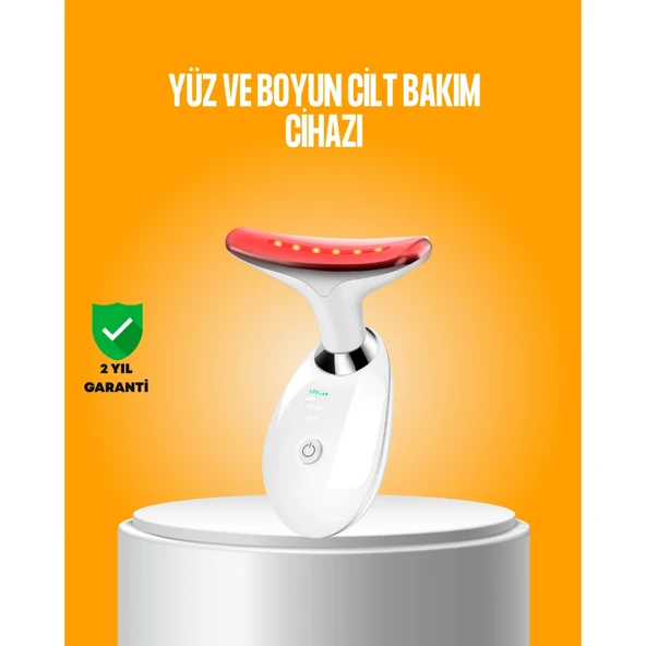 3 Modlu Boyun ve Yüz Bakım Cihazı – EMS, Temizleme, Sıcak Masaj ve Renkli Işık Terapi Özellikli ürün görseli 1