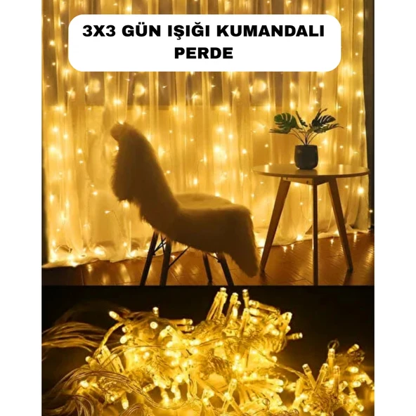 Romantik Ambiyans İçin Uzaktan Kumandalı Günışığı Peri Led ürün görseli 1