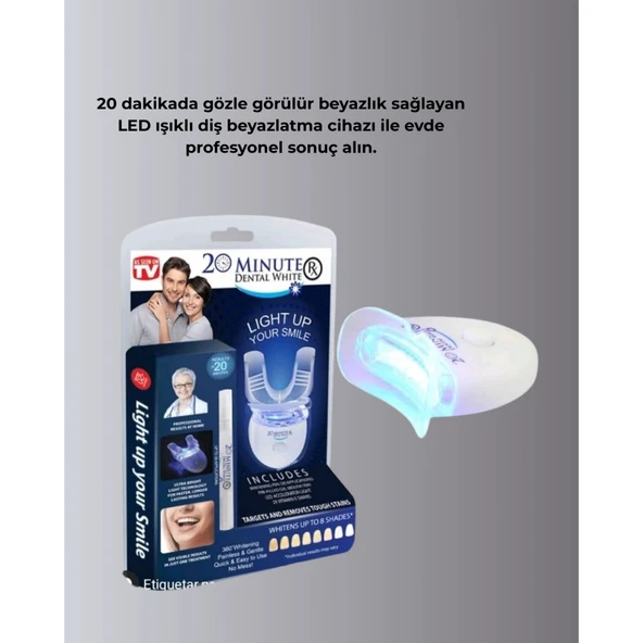 LED Işıklı Profesyonel Diş Beyazlatma Seti - Resim 5