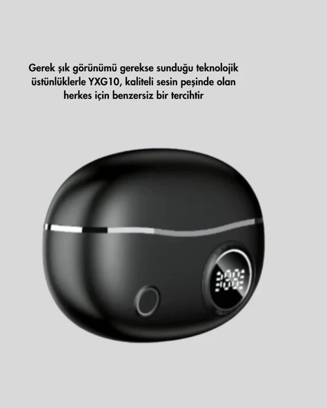 Yxg10 Siyah Bluetooth Kulaklık - Resim 4