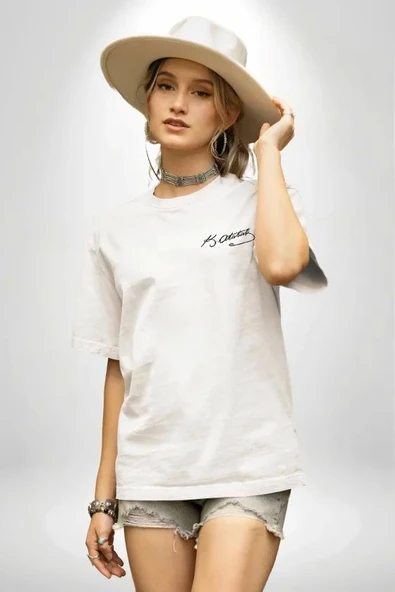 30 Ağustos Zafer Bayramı Atatürk Temalı Oversize Bisiklet Yaka T-shirt - Beyaz ürün görseli 1