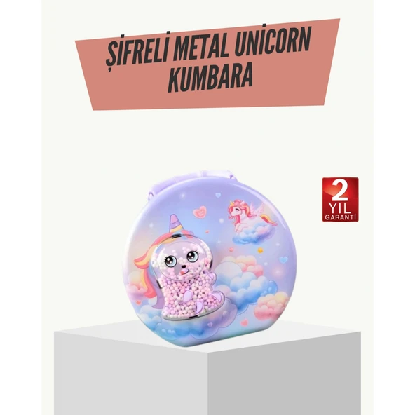 Eğitici Şifreli Çocuk Para Kasası Dayanıklı Metal ürün görseli 1