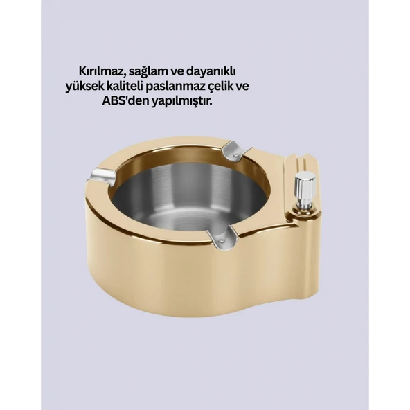 Yeniden Doldurulabilir Çakmaklı Küllük Dayanıklı Yapı - Resim 3