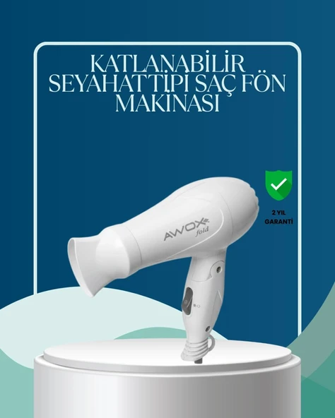 Seyahat Uyumlu Saç Kurutma Makinesi Hafif Ve Kompakt ürün görseli 1