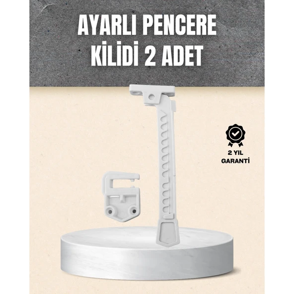 Kolay Montajlı Pencere Açılma Sınırlayıcı 2’li Set ürün görseli 1