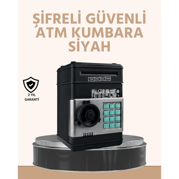 Işıklı Sesli Şifreli ATM Görünümlü Kasa Kumbara ürün görseli 1