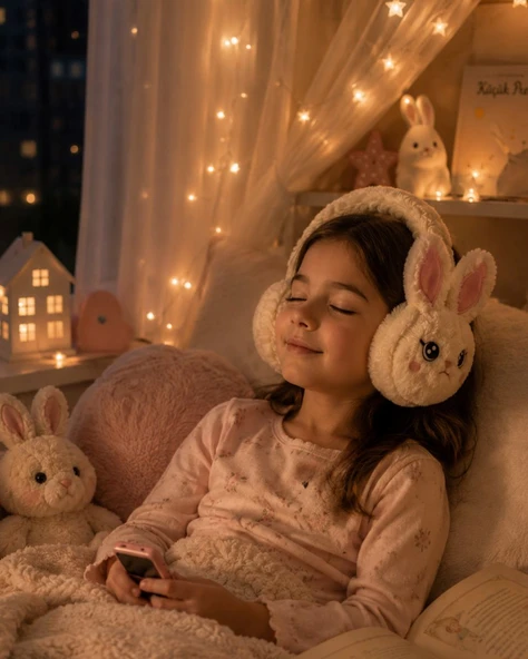 Kablosuz Peluş Bluetooth Kulaklık Yumuşak Tasarım ve TF Kart Desteği ürün görseli 1