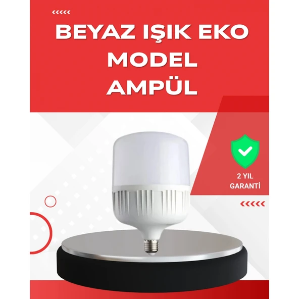 Elektrik Kesintileri İçin Şarjlı LED Ampul 30W E27 Beyaz Işık ürün görseli 1