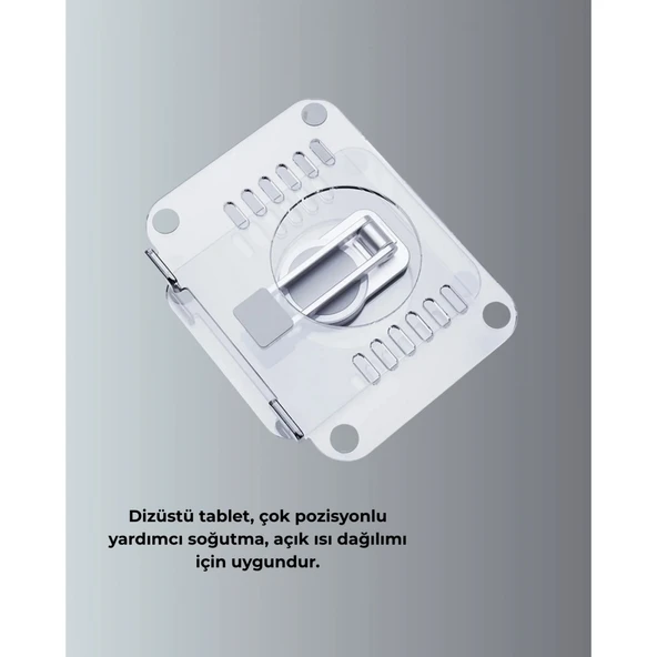 Taşınabilir Katlanır Tablet Braketi Masaüstü Stand - Resim 3