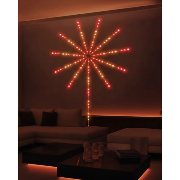 Uygulama Destekli RGB LED Havai Fişek Duvar Aydınlatması ürün görseli 1