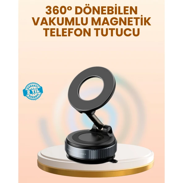 Vakumlu Manyetik Araç Telefon Tutucu Güçlü Tutuş ürün görseli 1