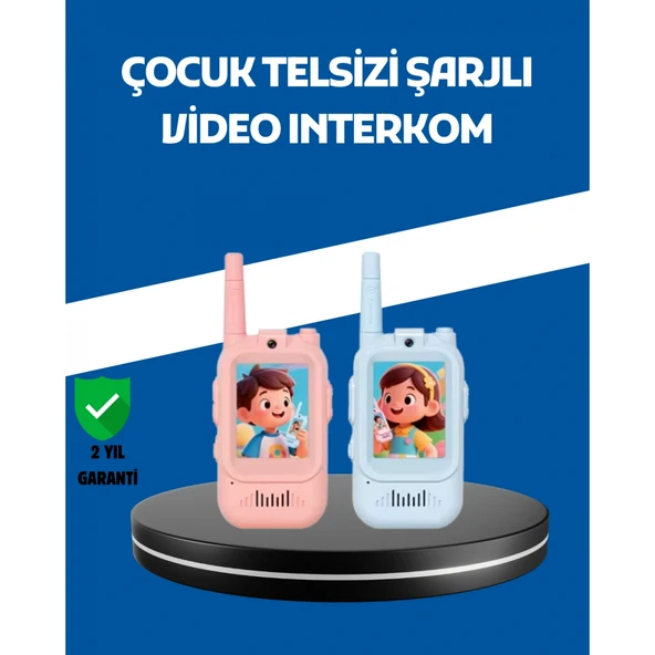 Çocuklar İçin Video Görüşmeli Walkie Talkie Uzun Mesafe İletişim ürün görseli 1
