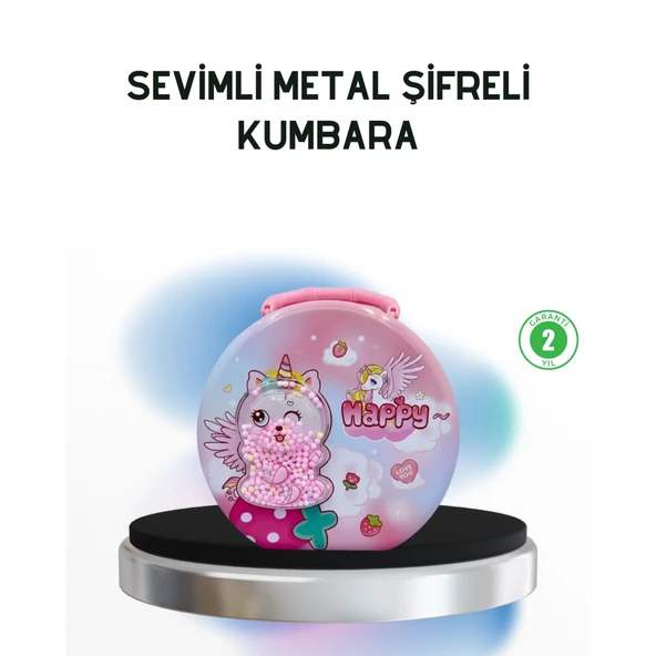 Anahtarlı Çocuk Para Kasası Eğitici ve Dekoratif Tasarım ürün görseli 1